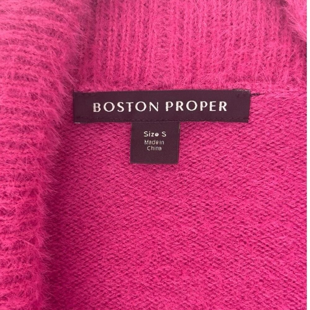 Boston Proper Plush Short Open Front Cardigan Rol… - image 5